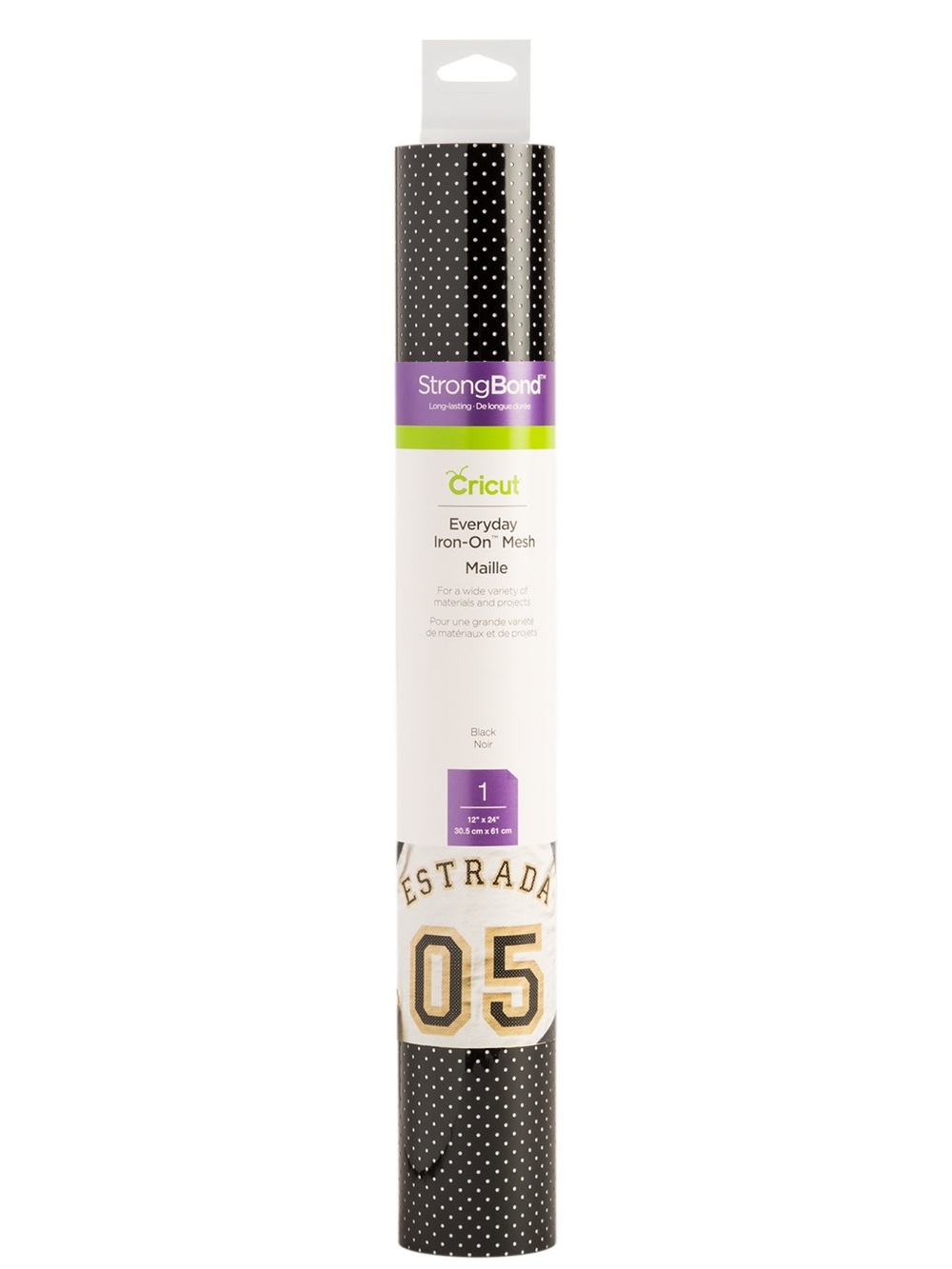 Cricut Everyday Iron-On Vinyl Black Mesh, 12" x 24" Discontinued